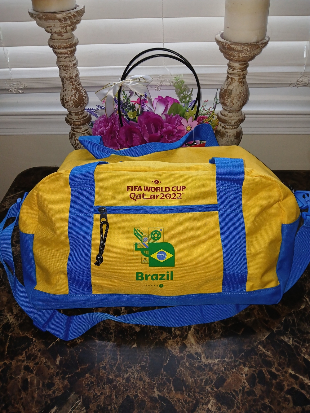 FIFA World Cup Qatar 2022 Brazil Country DuffleTravel Bag